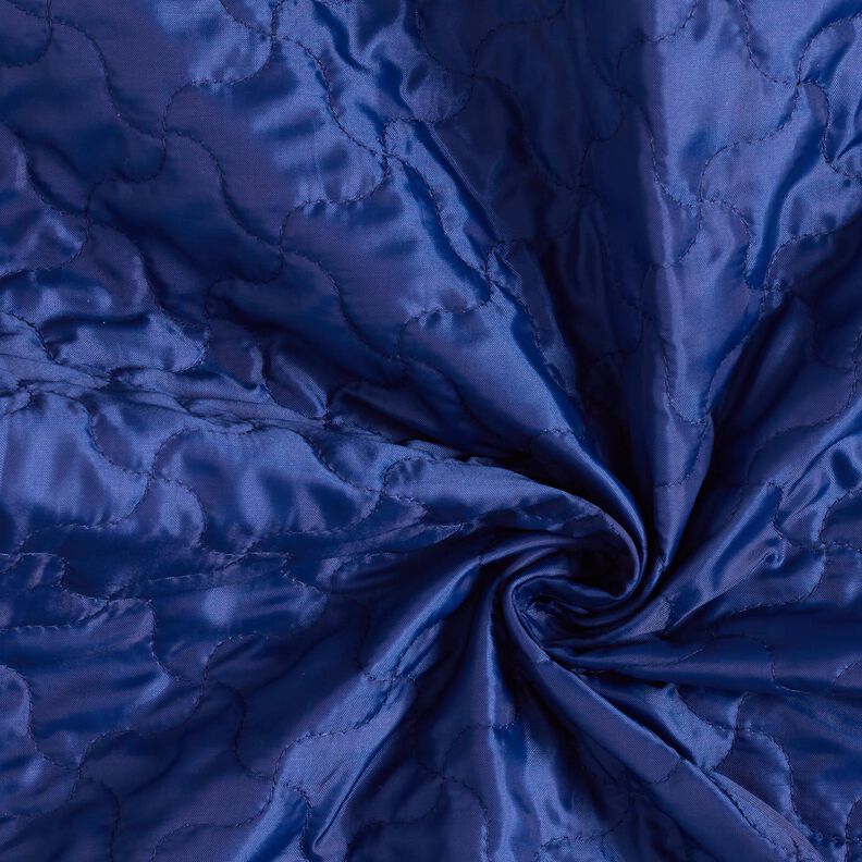 Tessuto trapuntato a rombi astratti – blu marino,  image number 5