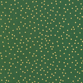 tessuto in cotone popeline Punti fini – verde/oro, 