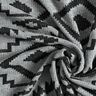 Tessuto in maglia con motivo Ikat – grigio/nero,  thumbnail number 3