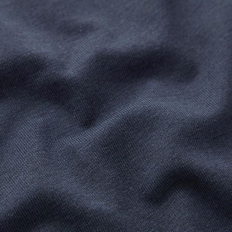bambù jersey di viscosa tinta unita – blu marino,  image number 3