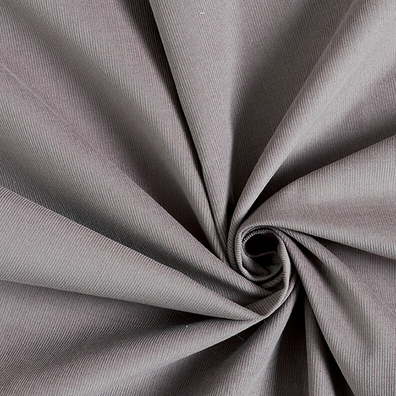 velluto a costine tinta unita – grigio,  image number 1