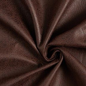 tessuto da tappezzeria similpelle – marrone scuro, 