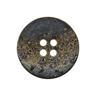 bottone in poliestere, 4 fori – grigio scuro/marrone, 