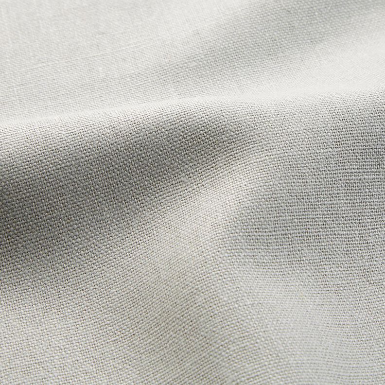 Tessuto in puro lino pesante tinta unita – grigio elefante,  image number 2
