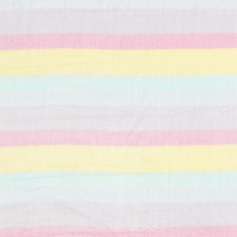 Morbido pile strisce arcobaleno pastello – giallo chiaro/rosa, image number 1