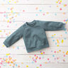 French terry pesante – blu colomba,  thumbnail number 7