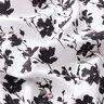 Tessuto di viscosa Stampa floreale astratta – bianco/nero,  thumbnail number 2