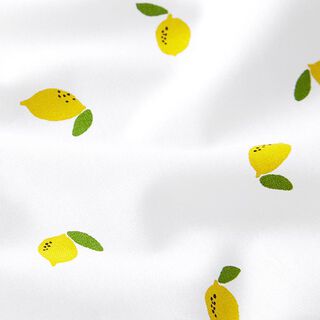 popeline di cotone limoni – bianco, 