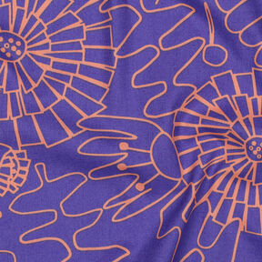 popeline di cotone Eden | Nerida Hansen – lillà/albicocca, 