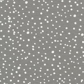 jersey di cotone, pois irregolari – grigio, 