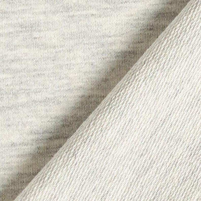 French Terry fine mélange – crema/grigio,  image number 5