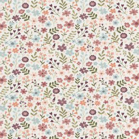 jersey di cotone prato fiorito – avorio, 