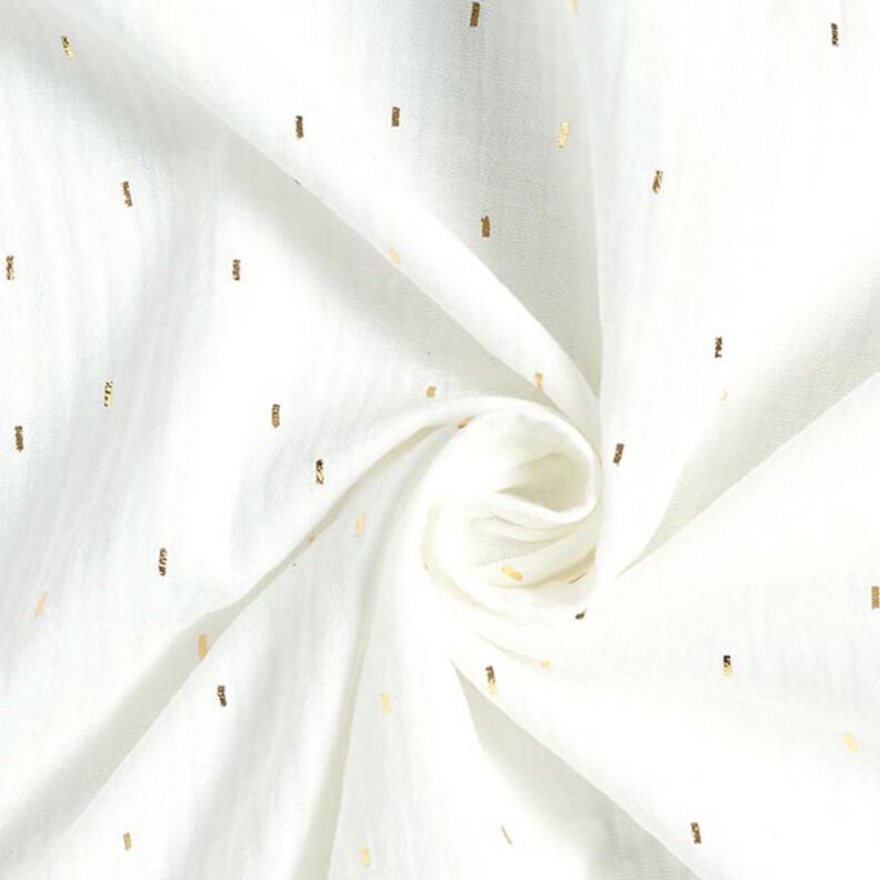 mussola, stampa laminata, rettangolo | by Poppy – bianco lana,  image number 3