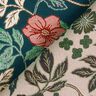 tessuto arredo Jacquard Fiori d'epoca – petrolio/rosso scuro,  thumbnail number 4