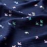 mussolina / tessuto doppio increspato Rondini stampa laminata | Poppy Fabrics – blu notte/mix di,  thumbnail number 2
