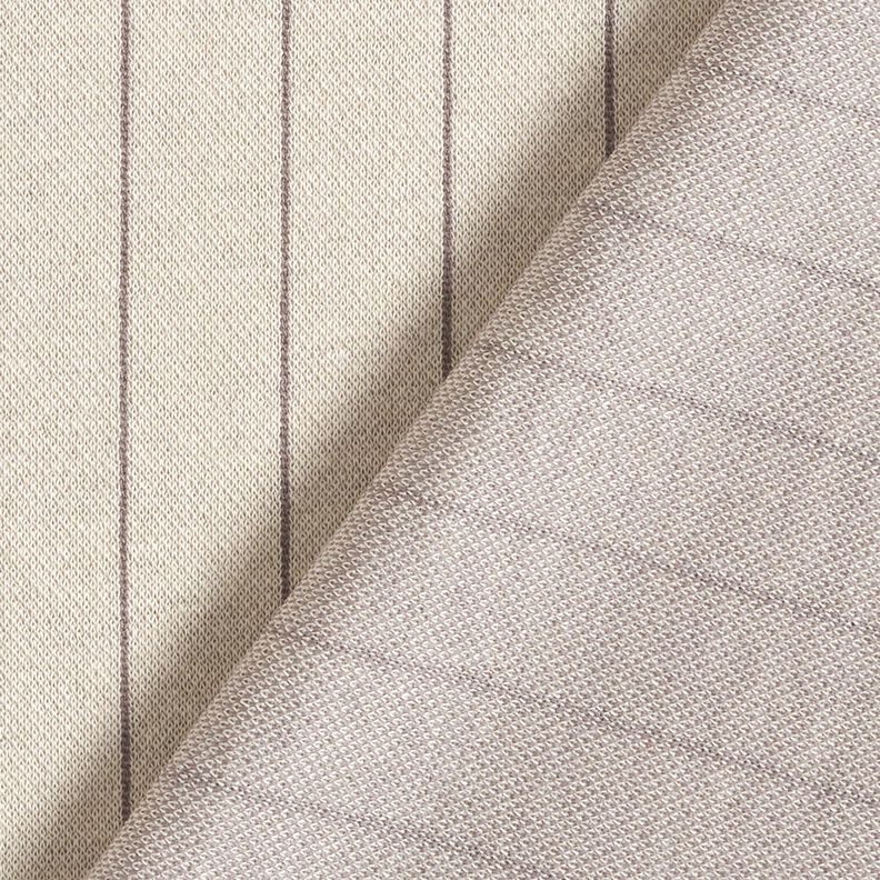 Tessuto jacquard gessato – beige/marrone scuro,  image number 4