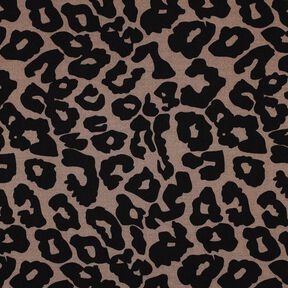 viscosa stretch leopardo | Poppy Fabrics – marrone, 