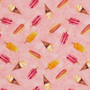 popeline di cotone Ghiacciolo stampa digitale – rosa anticato, 