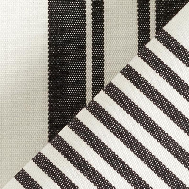 tessuti da esterni tessuti canvas elegante mix di righe – nero/bianco,  image number 4
