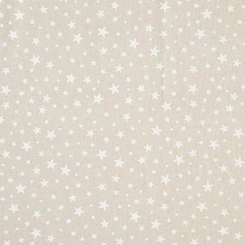 tessuto arredo mezzo panama Stelle – naturale/bianco, image number 1