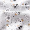 popeline di cotone Animali con corone – grigio chiaro,  thumbnail number 2
