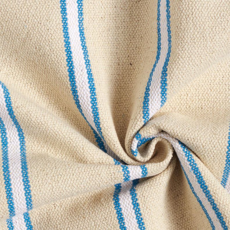 Tessuto in cotone Rustico – turchese/naturale, image number 3
