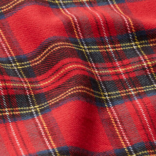 Flanella di cotone in tartan – rosso, 