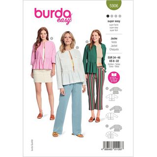 giacca  | Burda 5906 | 34-48, 