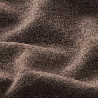 tessuto per cappotti mélange garzato – marrone scuro, 