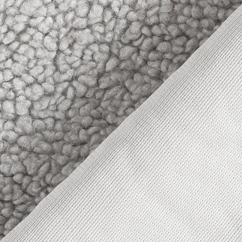 tessuto da tappezzeria pelliccia sintetica Teddy – grigio chiaro,  image number 3