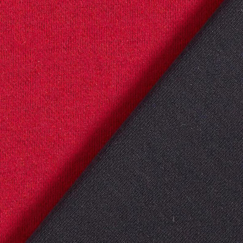 Jersey semplice double face – rosso carminio/blu notte,  image number 4