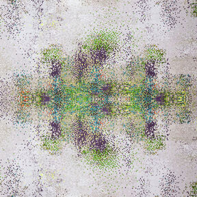 GOTS Jersey di cotone Mosaico sparso | TCC x LOOKS by Wolfgang Joop – verde mela/beige scuro, 