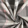 tessuto stretch per pantaloni Quadri scozzesi – grigio ardesia/rosé,  thumbnail number 3