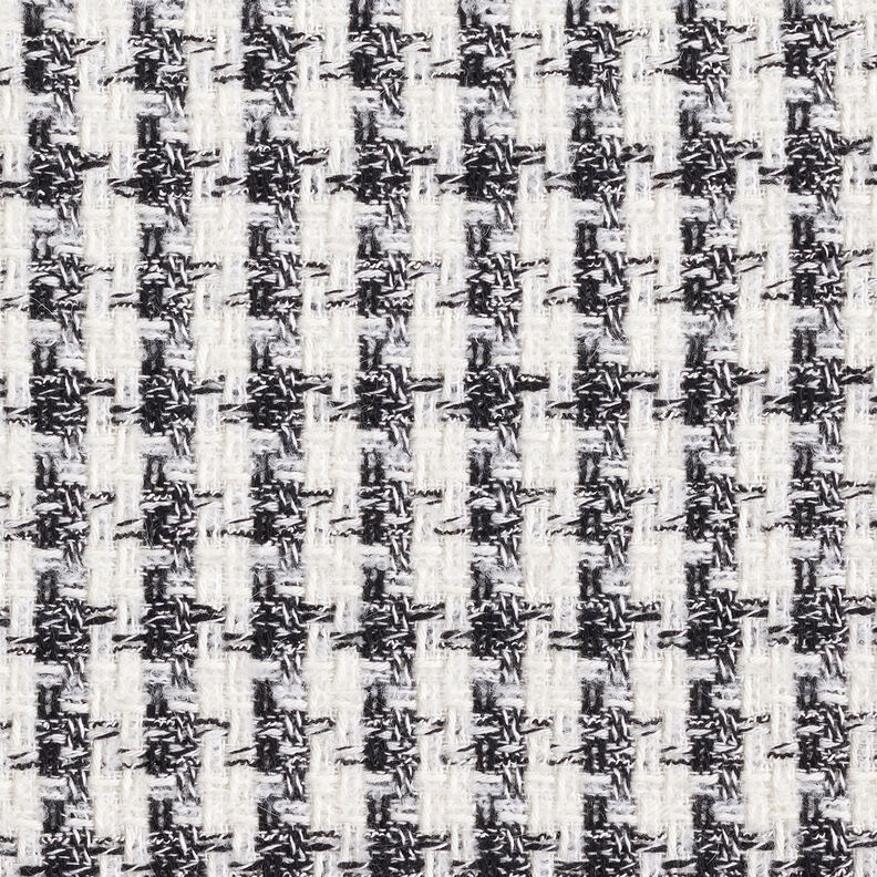 Pied de poule bouclé – nero/bianco,  image number 1