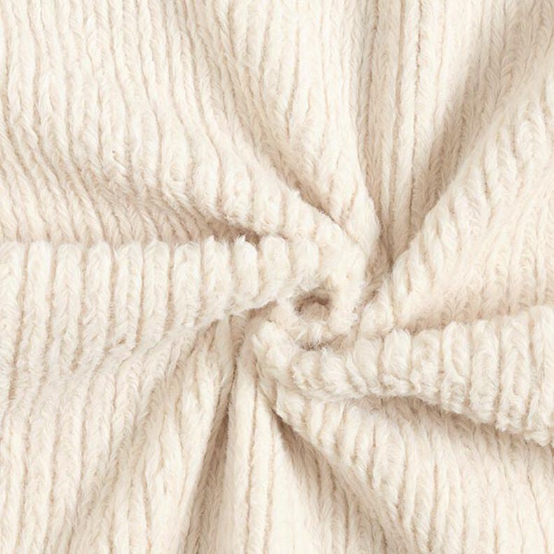 Pelliccia sintetica a maglia intrecciata – naturale,  image number 3