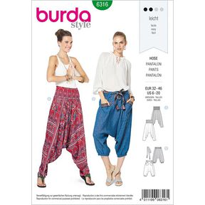pantalone, Burda 6316 | 32 - 46, 