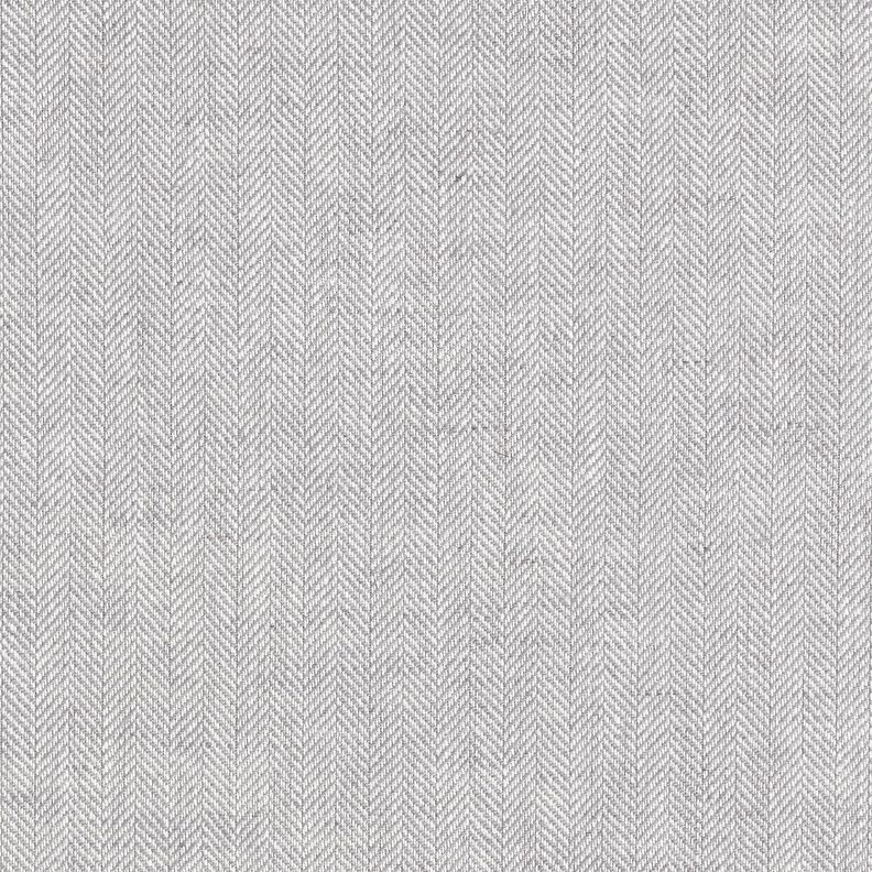 misto lino-cotone, spina di pesce – argento,  image number 1