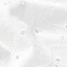 Tessuto di cotone traforato, ricamato con viticci di fiori – bianco,  thumbnail number 2