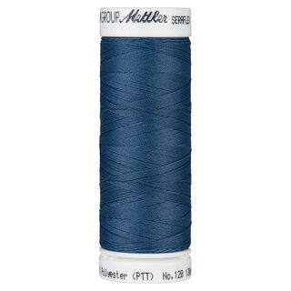 Cucirino Seraflex per cuciture elastiche (0698) | 130 m | Mettler – colore blu jeans, 