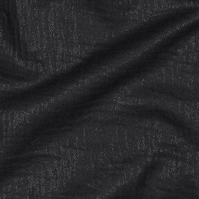 mussolina / tessuto doppio increspato Fini punti glitterati | Poppy Fabrics – nero, 