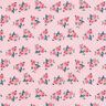 tessuto in cotone cretonne piccole rose – rosa,  thumbnail number 1