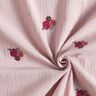 mussolina / tessuto doppio increspato Fiorellini ricamati | Poppy Fabrics – rosa antico chiaro,  thumbnail number 3