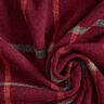 Tessuto per cappotti, quadri grandi – rosso Bordeaux/nero,  thumbnail number 3