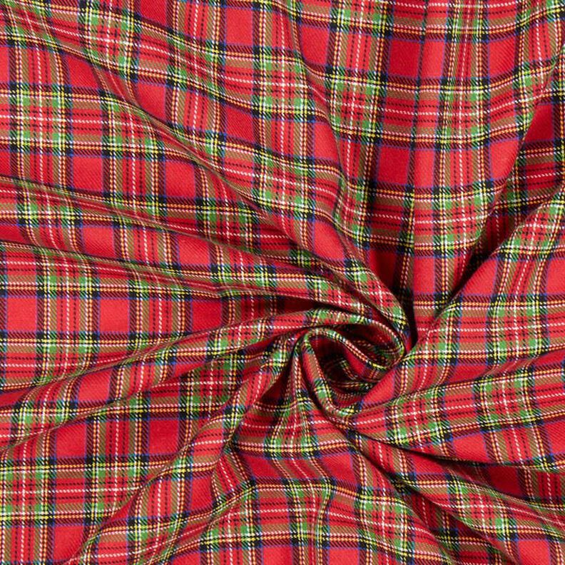 flanella di cotone Quadri scozzesi Glenside – peperoncino,  image number 2