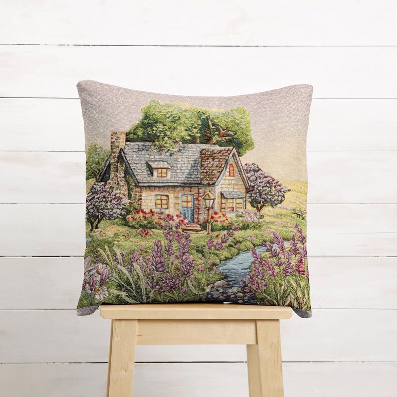 taglio di tessuto arredo gobelin Cottage romantico – beige chiaro/lavanda, image number 6