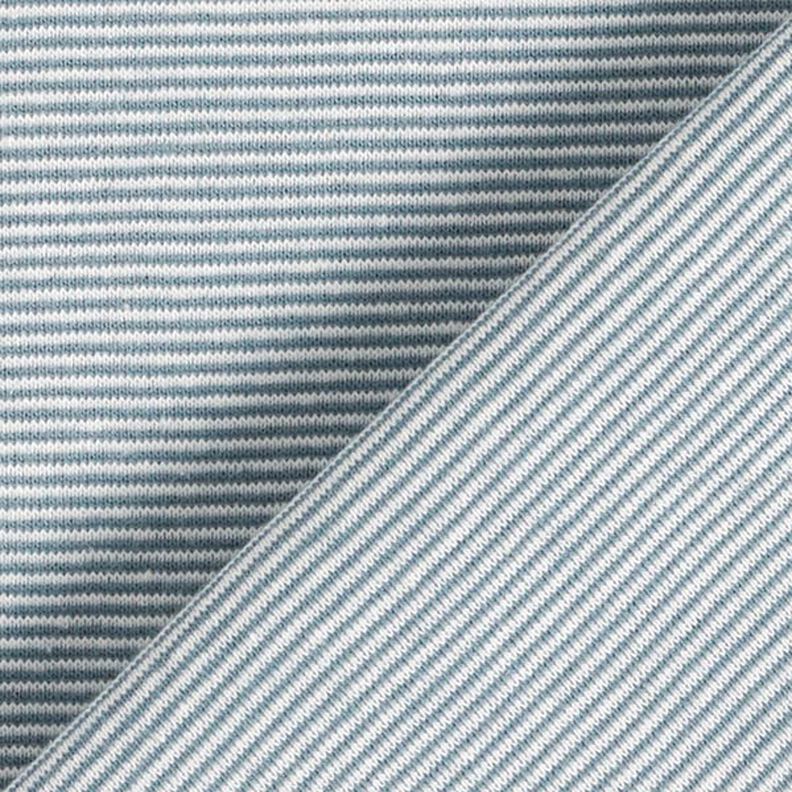 Costina tubolare per polsini con anelli stretti – colore blu jeans/bianco lana,  image number 3