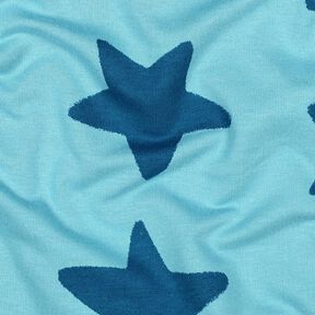 soffice felpa stelle | Poppy Fabrics – blu brillante/blu oceano, 