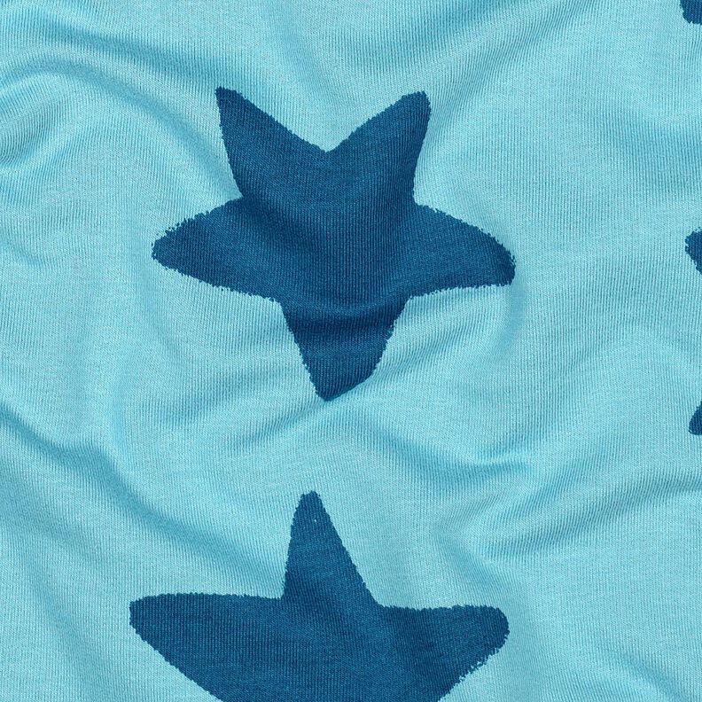 soffice felpa stelle | Poppy Fabrics – blu brillante/blu oceano,  image number 2