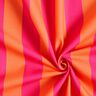tessuto arredo mezzo panama Rigato – rosa fucsia acceso/arancione,  thumbnail number 3