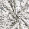 tessuto in cotone cretonne Uccelli – grigio ardesia/bianco lana,  thumbnail number 3